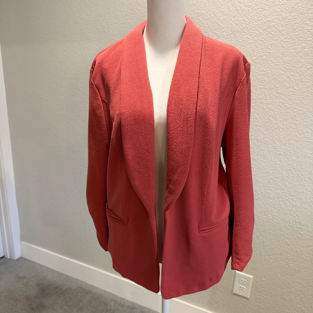 Bar III Women's Ruched 3/4-Sleeve Knit Blazer